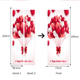 Maxbell 3D Valentine's Day Series Stickers Door Wall Fridge Decals Mural Art Decor T