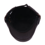Maxbell Flat Cap Cabby Hat PU Vintage Newsboy Cap Ivy Driving Cap Style 1-Dark Brown