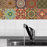 Maxbell 20 Pieces Mosaic Wall Tiles Stickers Kitchen Bathroom Tile Decals #5 15x15cm