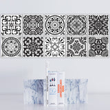 Maxbell 20 Pieces Mosaic Wall Tiles Stickers Kitchen Bathroom Tile Decals #2 10x10cm