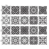 Maxbell 20 Pieces Mosaic Wall Tiles Stickers Kitchen Bathroom Tile Decals #2 10x10cm