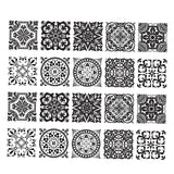 Maxbell 20 Pieces Mosaic Wall Tiles Stickers Kitchen Bathroom Tile Decals #2 10x10cm