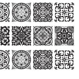 Maxbell 20 Pieces Mosaic Wall Tiles Stickers Kitchen Bathroom Tile Decals #2 10x10cm