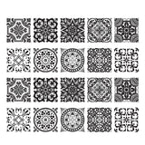 Maxbell 20 Pieces Mosaic Wall Tiles Stickers Kitchen Bathroom Tile Decals #2 10x10cm