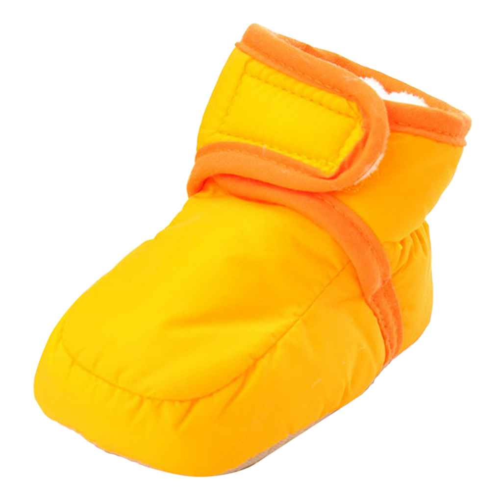 Maxbell Baby Newborn Toddler Girl Winter Soft Sole Prewalker Cotton Shoes 11 Orange