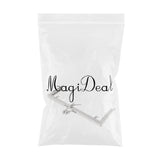 Maxbell Metal Diamond Head Purse Coins Bags Kiss Clasp Lock Frame DIY Craft Silver