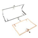 Maxbell Metal Diamond Head Purse Coins Bags Kiss Clasp Lock Frame DIY Craft Silver