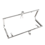 Maxbell Metal Diamond Head Purse Coins Bags Kiss Clasp Lock Frame DIY Craft Silver