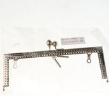 Maxbell Metal Diamond Head Purse Coins Bags Kiss Clasp Lock Frame DIY Craft Silver