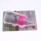 Maxbell 160ML 2-in-1 Baby Silicone Feeding Bottles & Silicone Squeeze Feeder Red