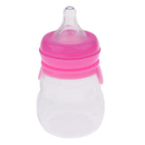 Maxbell 160ML 2-in-1 Baby Silicone Feeding Bottles & Silicone Squeeze Feeder Red