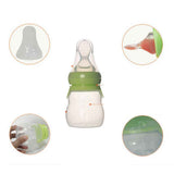 Maxbell 160ML 2-in-1 Baby Silicone Feeding Bottles & Silicone Squeeze Feeder Red