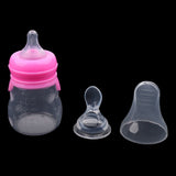 Maxbell 160ML 2-in-1 Baby Silicone Feeding Bottles & Silicone Squeeze Feeder Red