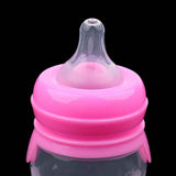 Maxbell 160ML 2-in-1 Baby Silicone Feeding Bottles & Silicone Squeeze Feeder Red