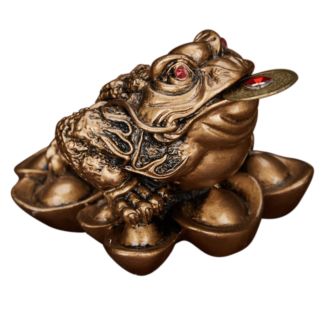 Maxbell Lucky Waving Money Toad Frog Chinese Feng Shui Decor #4 Copper