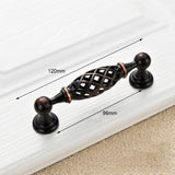 Maxbell Vintage Metal Bird Cage Pull Handle Cupboard Wardrobe Drawer Knob A 120X30mm