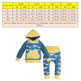 Maxbell Two Pieces Newborn Baby Infant Romper Jumpsuit Cotton Hooded Outfits  90cm