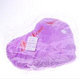 Maxbell Glowing LED Night Light Up Plush Pillow Stuffed Toys Heart Purple