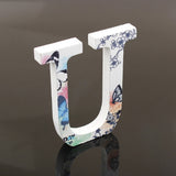 Maxbell Wooden Alphabet Craft Letters Plaque Home Wedding Nursery Party Decoration U