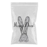 Maxbell Masquerade Party Rabbit Long Ears Headband Lace Mask Veil Black with Veil