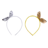 Maxbell Kids Lovely Bunny Ears Headbands Baby Toddler Rabbit Ears Headwear Gold