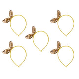 Maxbell Kids Lovely Bunny Ears Headbands Baby Toddler Rabbit Ears Headwear Gold