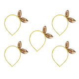 Maxbell Kids Lovely Bunny Ears Headbands Baby Toddler Rabbit Ears Headwear Gold