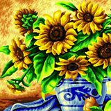 Maxbell DIY Painting By Numbers Frameless Canvas Picture Sunflower