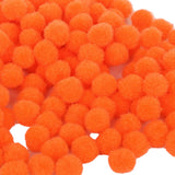 Maxbell 1 Pack Vibrant Colours Fluffy Small Craft Pompoms Orange