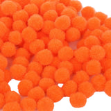 Maxbell 1 Pack Vibrant Colours Fluffy Small Craft Pompoms Orange