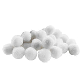 Maxbell 1 Pack Vibrant Colours Fluffy Small Craft Pompoms White