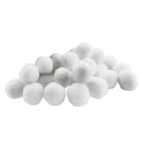 Maxbell 1 Pack Vibrant Colours Fluffy Small Craft Pompoms White