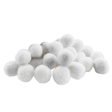 Maxbell 1 Pack Vibrant Colours Fluffy Small Craft Pompoms White