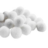 Maxbell 1 Pack Vibrant Colours Fluffy Small Craft Pompoms White