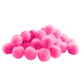 Maxbell 1 Pack Vibrant Colours Fluffy Small Craft Pompoms Pink