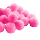 Maxbell 1 Pack Vibrant Colours Fluffy Small Craft Pompoms Pink