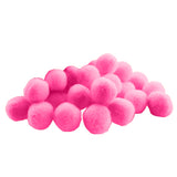 Maxbell 1 Pack Vibrant Colours Fluffy Small Craft Pompoms Pink