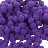 Maxbell 1 Pack Vibrant Colours Fluffy Small Craft Pompoms Purple