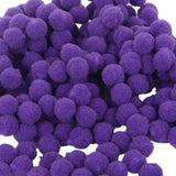 Maxbell 1 Pack Vibrant Colours Fluffy Small Craft Pompoms Purple