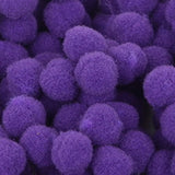 Maxbell 1 Pack Vibrant Colours Fluffy Small Craft Pompoms Purple