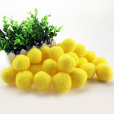 Maxbell 1 Pack Vibrant Colours Fluffy Small Craft Pompoms Yellow