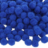 Maxbell 1 Pack Vibrant Colours Fluffy Small Craft Pompoms Blue