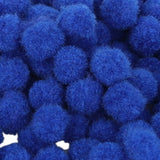 Maxbell 1 Pack Vibrant Colours Fluffy Small Craft Pompoms Blue