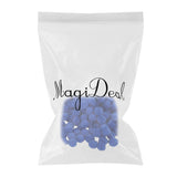 Maxbell 1 Pack Vibrant Colours Fluffy Small Craft Pompoms Blue