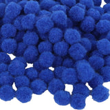 Maxbell 1 Pack Vibrant Colours Fluffy Small Craft Pompoms Blue