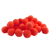 Maxbell 1 Pack Vibrant Colours Fluffy Small Craft Pompoms Red