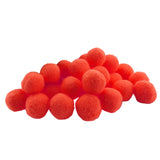 Maxbell 1 Pack Vibrant Colours Fluffy Small Craft Pompoms Red