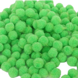 Maxbell 1 Pack Vibrant Colours Fluffy Small Craft Pompoms Green