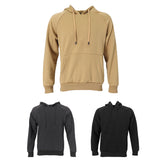 Maxbell Mens Classic Hooded Sweatshirt Hoodie Jumper Sweat Top Plus Size M Khaki