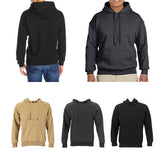 Maxbell Mens Classic Hooded Sweatshirt Hoodie Jumper Sweat Top Plus Size M Khaki
